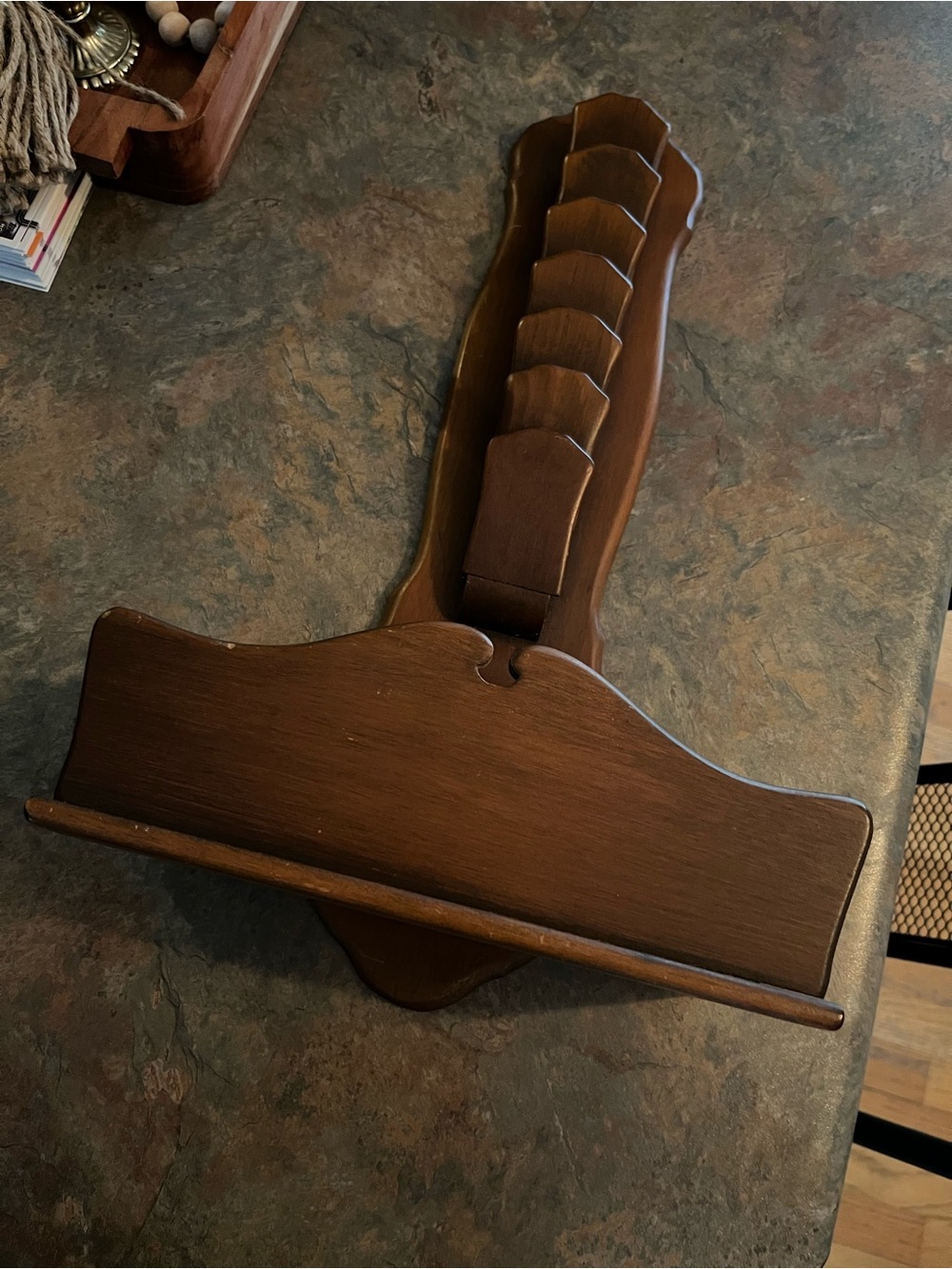 Vintage Wooden Wall Mail Holder